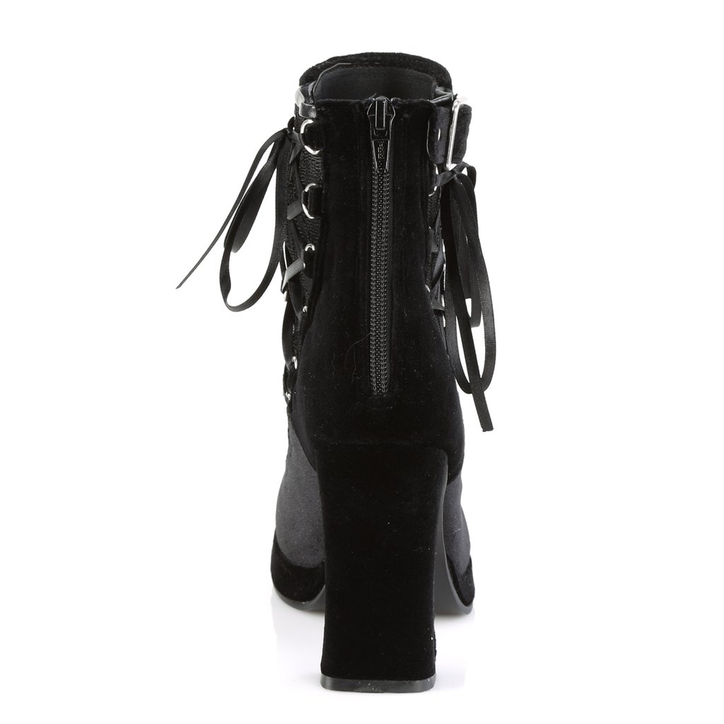 Bottines Demonia Crypto-51 Platform Noir Femme | BCP-5403216