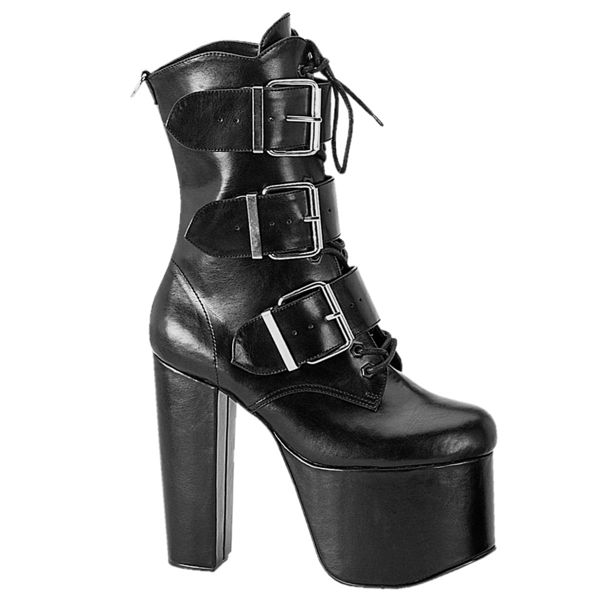 Bottines Demonia Torment-703 Cuir Vegan Noir Femme | AUL-9205156