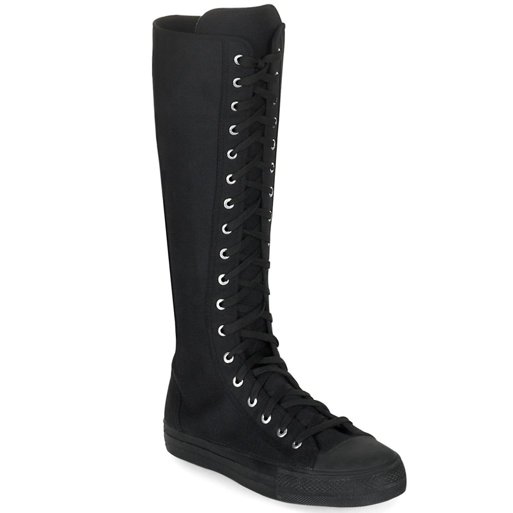 Baskets Demonia Deviant-301 Knee Boot Tela Noir Homme | XAG-6341078