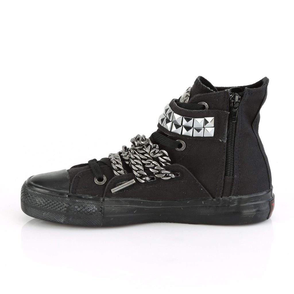 Baskets Demonia Deviant-110 Tela Noir Homme | VKP-3554437