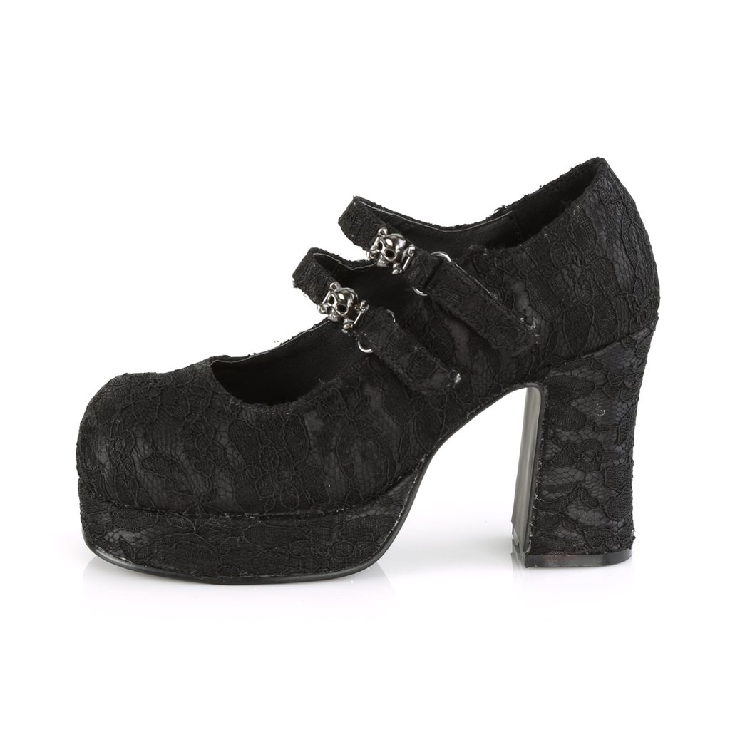 Chaussures Plateforme Demonia Gothika-09 Noir Femme | VSW-7154105