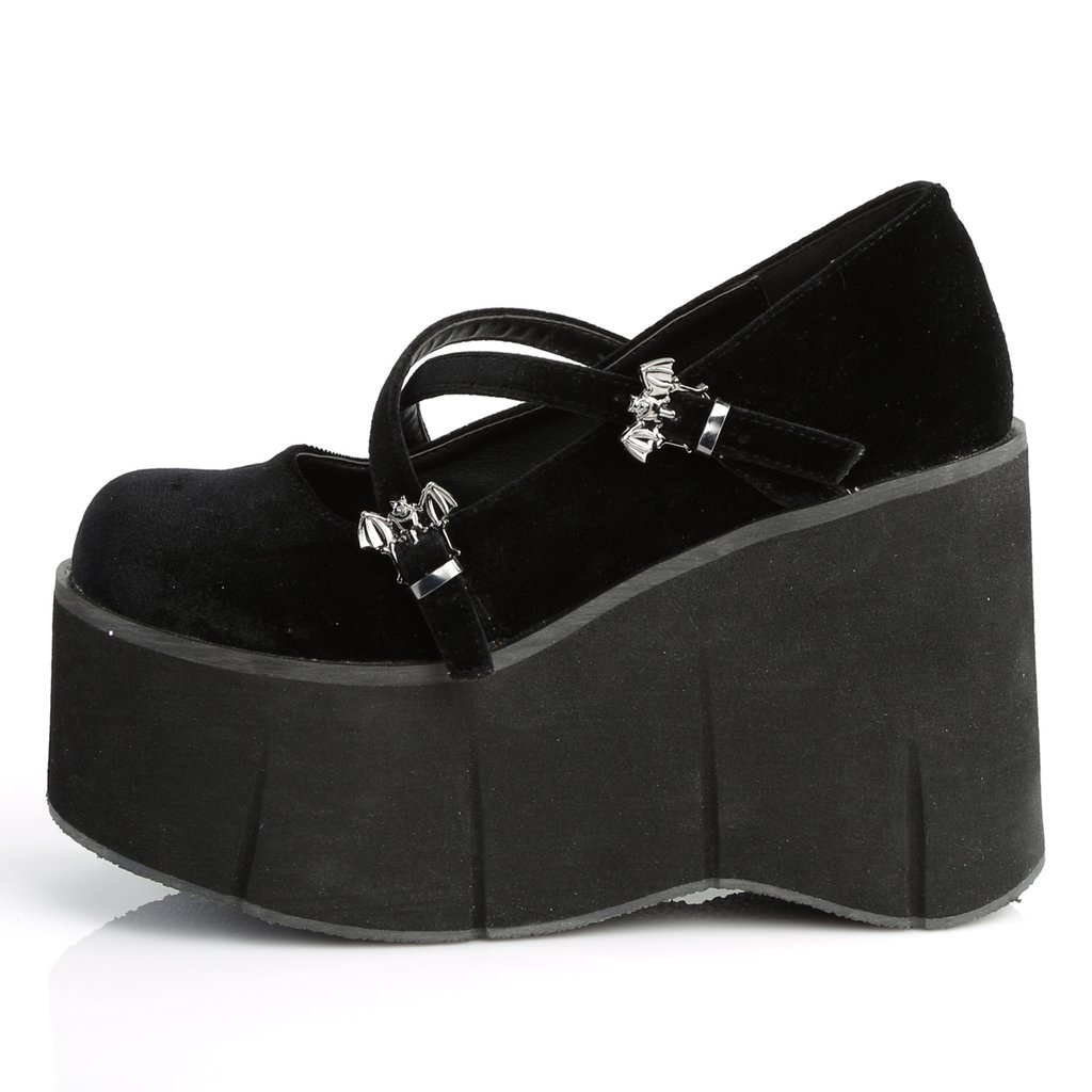 Chaussures Plateforme Demonia Kera-10 Noir Femme | PXR-6424765