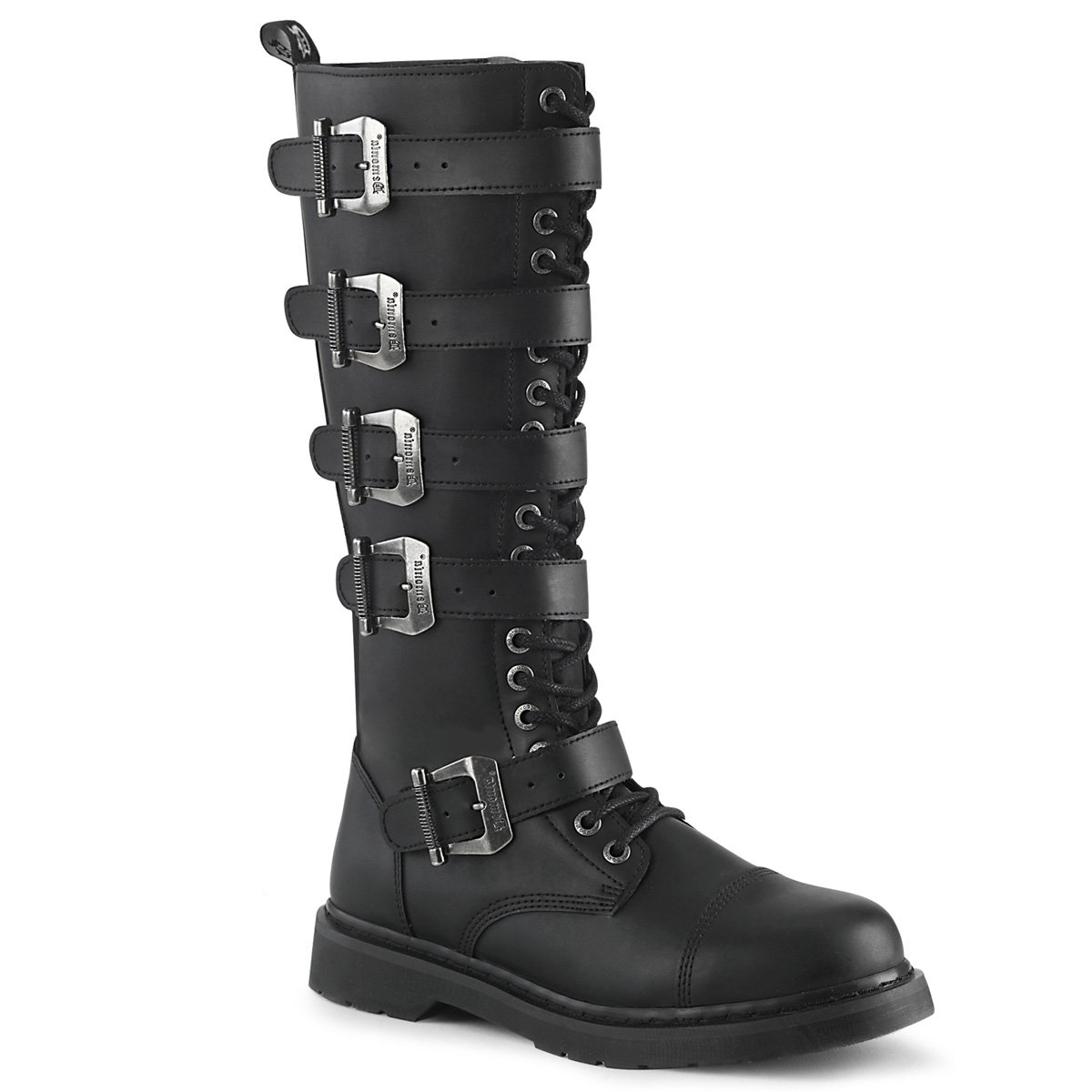 Bottes Hautes Demonia Bolt-425 Cuir Vegan Noir Homme | RZE-9192857