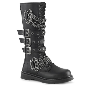 Bottes Hautes Demonia Bolt-450 Cuir Vegan Noir Homme | COB-6684615