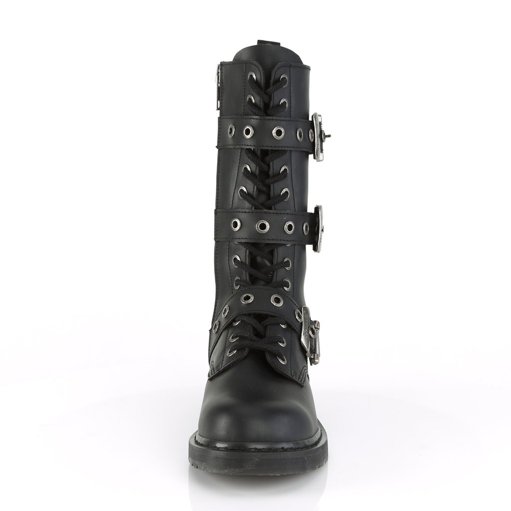 Bottes Hautes Demonia Bolt-330 Mid-Calf Cuir Vegan Noir Homme | JOY-6652601