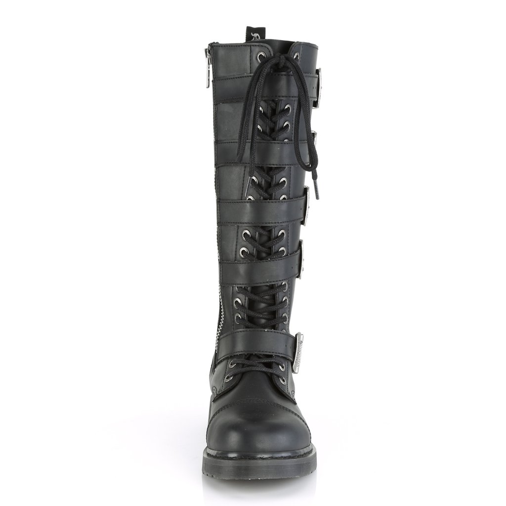 Bottes Hautes Demonia Bolt-425 Cuir Vegan Noir Homme | RZE-9192857