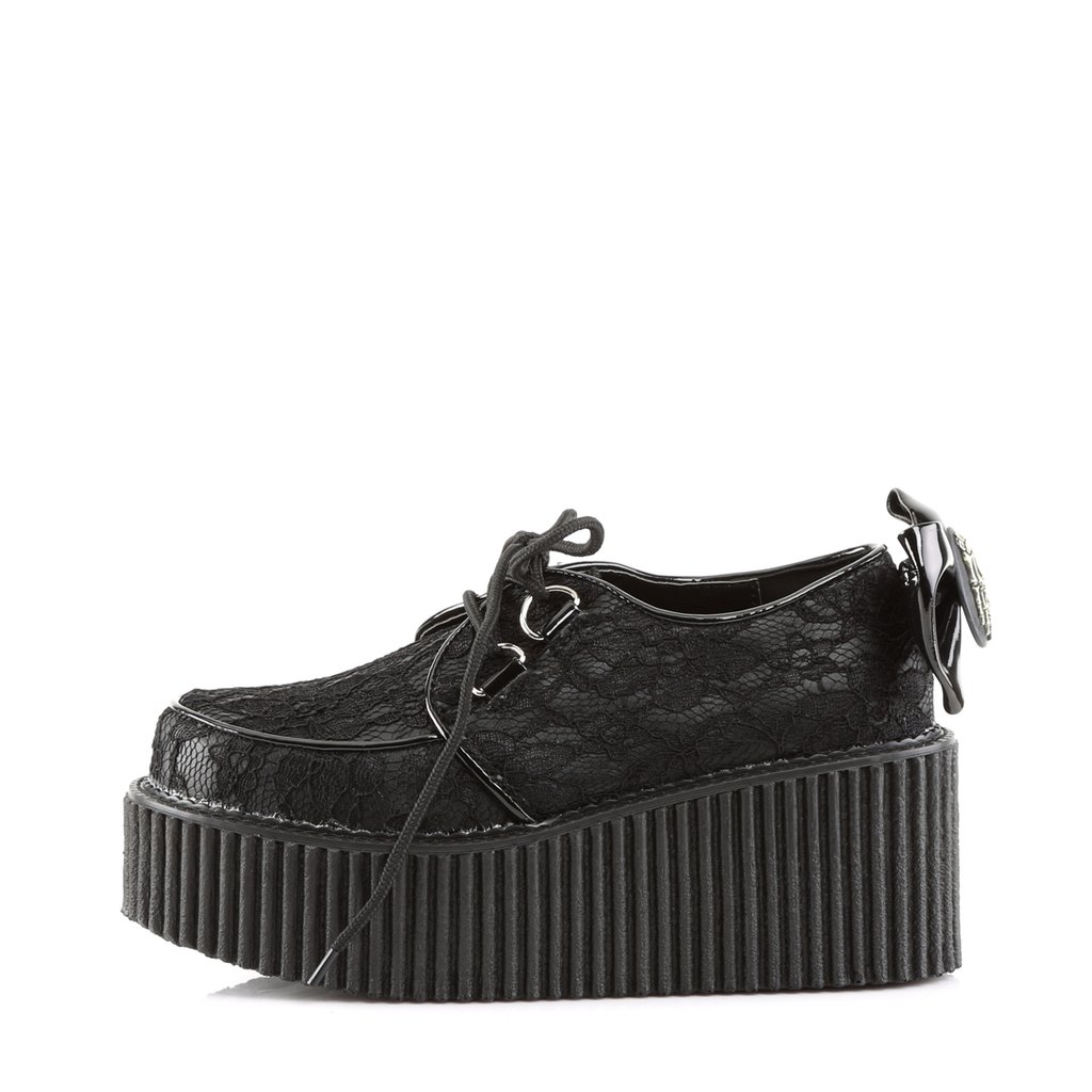 Chaussures Creepers Demonia Creeper-212 Platform Vegan Noir Femme | BQZ-9409083